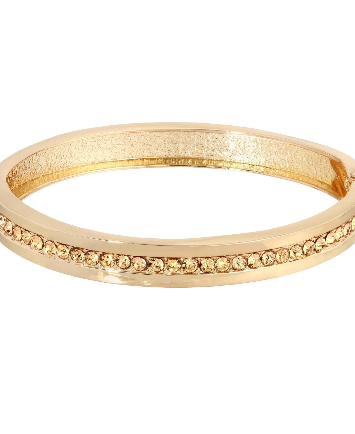 1928 Jewelry Thin & Timeless Crystal Stretch Bangle Bracelet