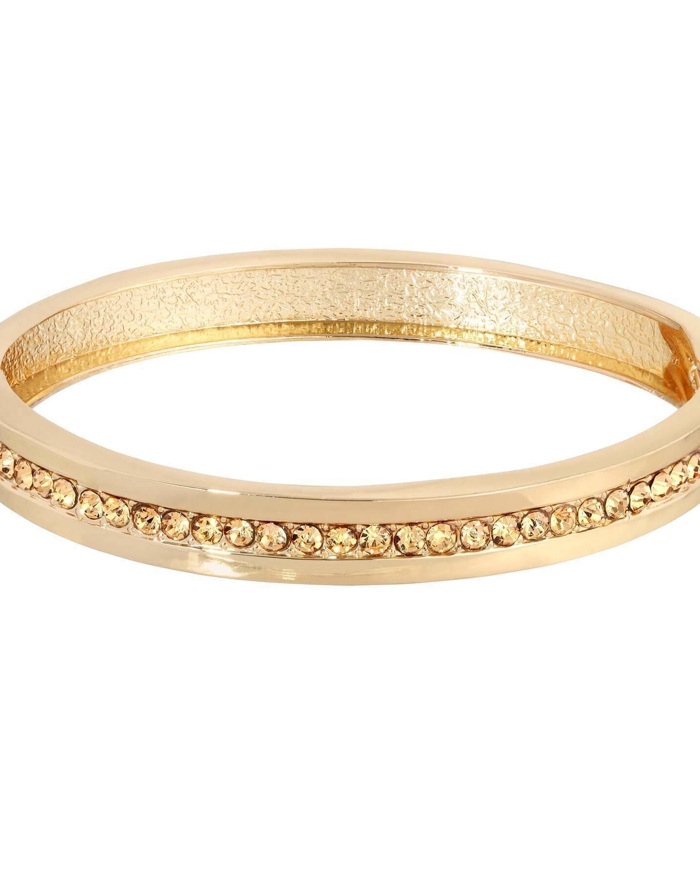 1928 Jewelry Thin & Timeless Crystal Stretch Bangle Bracelet