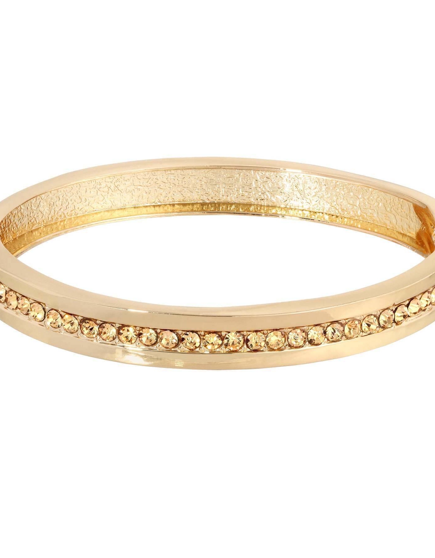 1928 Jewelry Thin & Timeless Crystal Stretch Bangle Bracelet