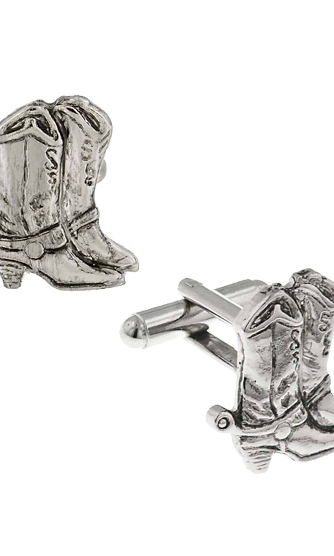 1928 Jewelry Old West Cowboy Boots Cufflinks