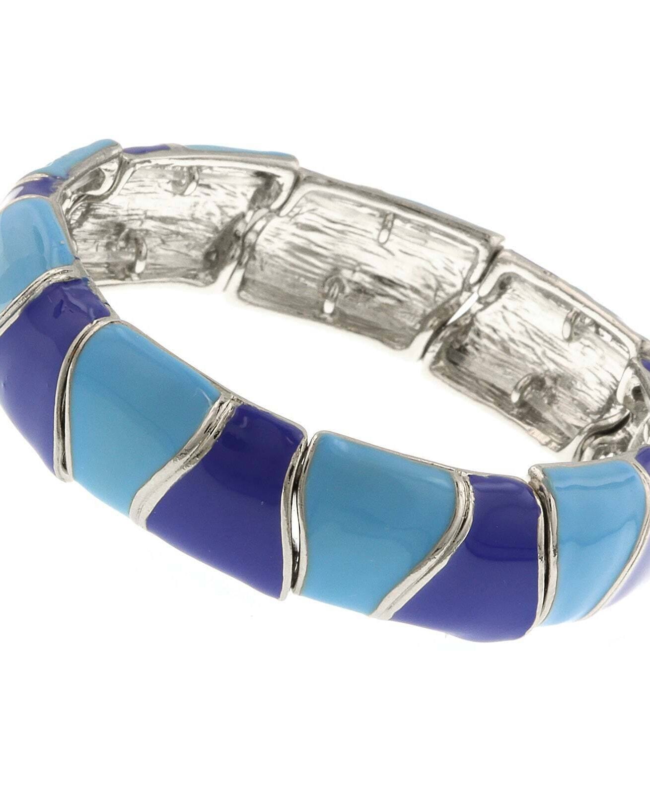 2028 Jewelry Wave Hand Enameled Stretch Bracelet