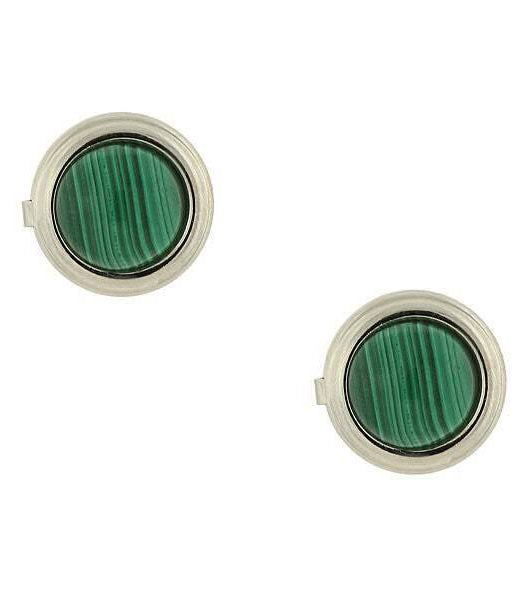 1928 Jewelry CUFF IT!¨ Cufflinks Genuine Gemstone Round Button Covers