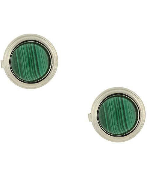 1928 Jewelry CUFF IT!¨ Cufflinks Genuine Gemstone Round Button Covers