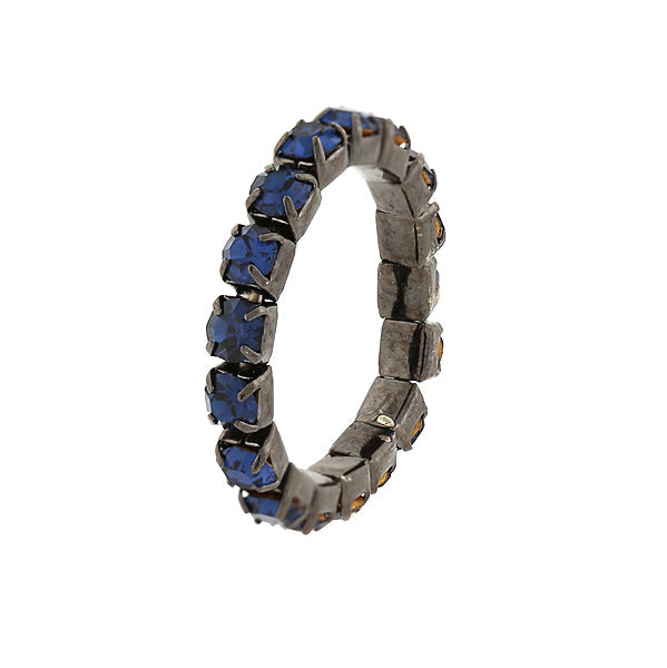 1928 Jewelry Single Row Crystal Stretch Ring