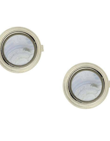 1928 Jewelry CUFF IT!¨ Cufflinks Genuine Gemstone Round Button Covers