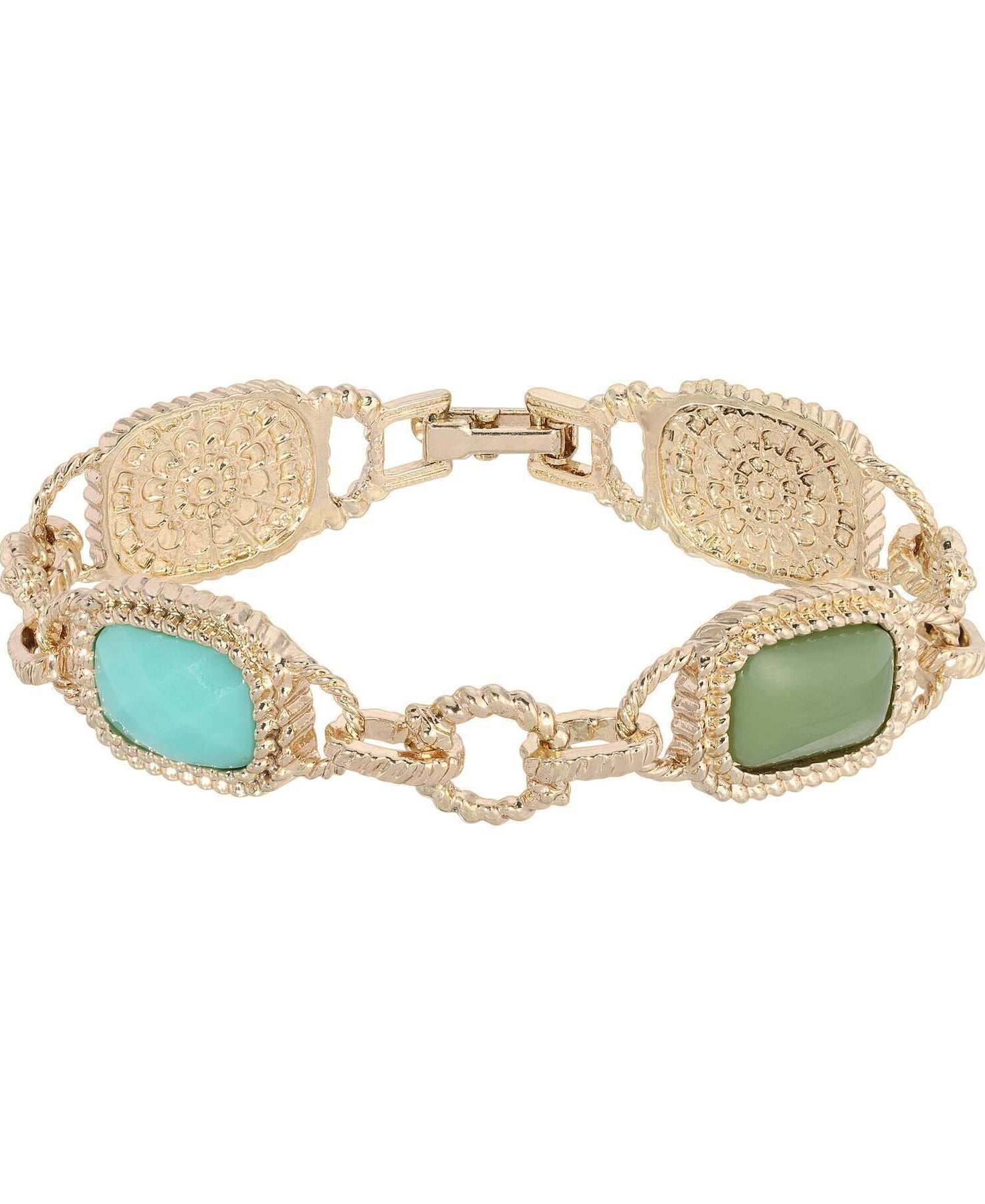 2028 Jewelry Multi-Color Link Clasp Bracelet