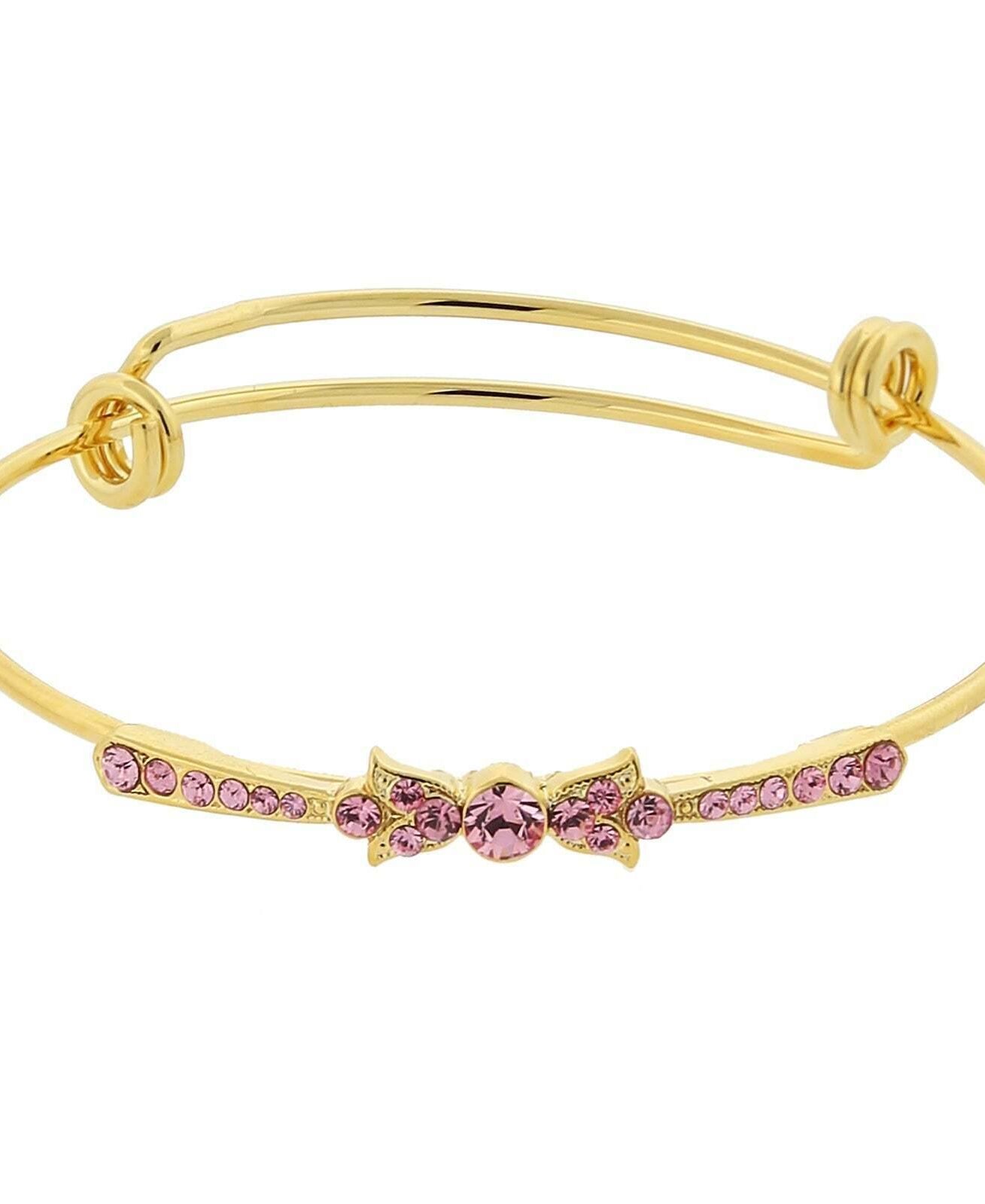 1928 Jewelry Crystal Expandable Wire Bangle Bracelet