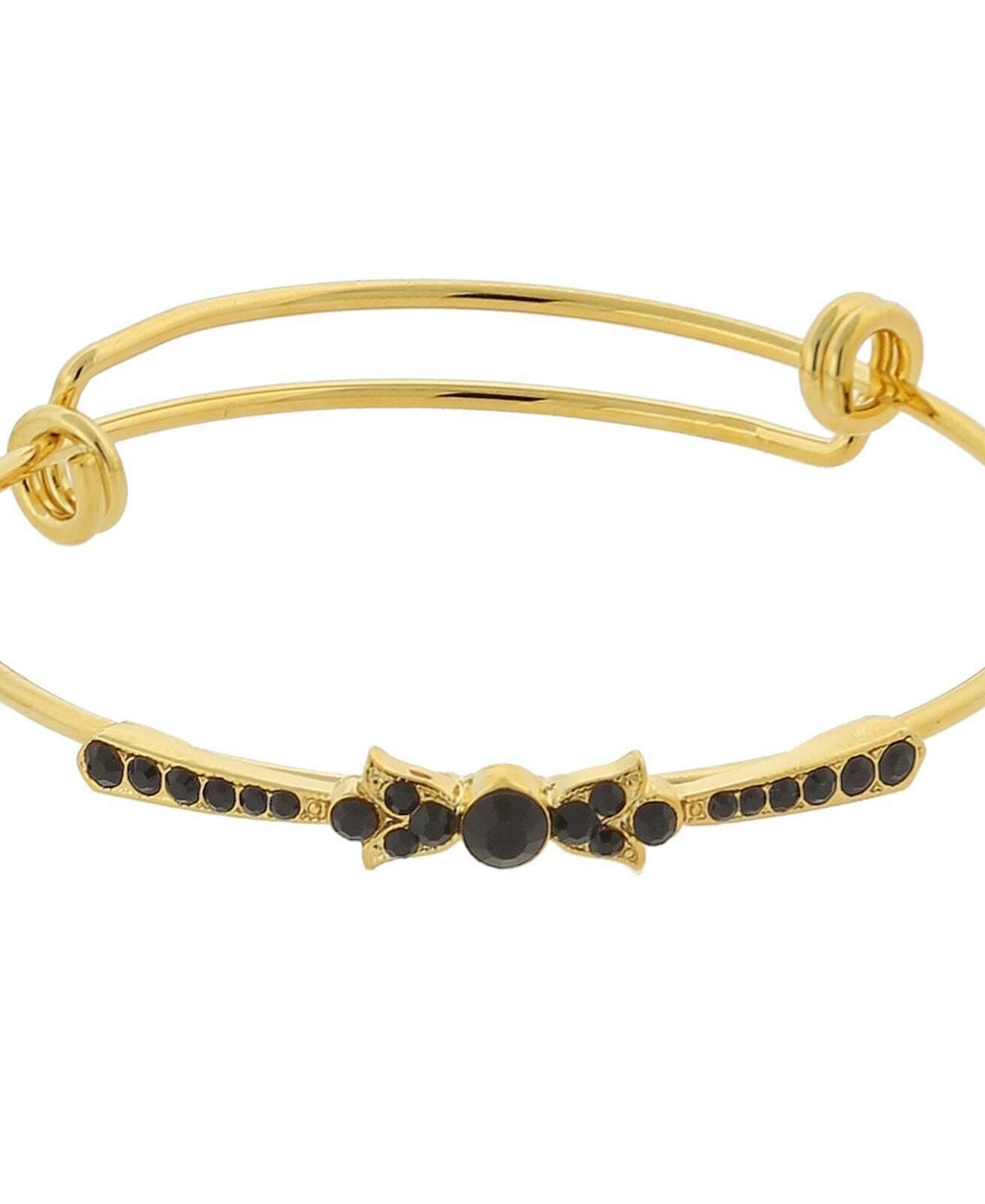 1928 Jewelry Crystal Expandable Wire Bangle Bracelet