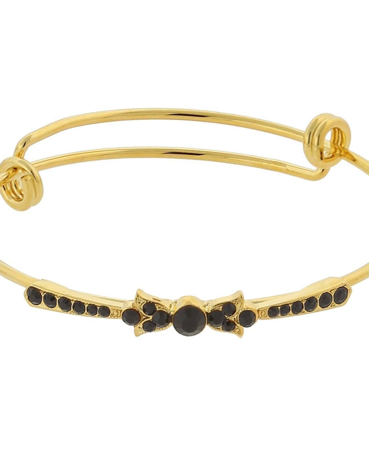 1928 Jewelry Crystal Expandable Wire Bangle Bracelet