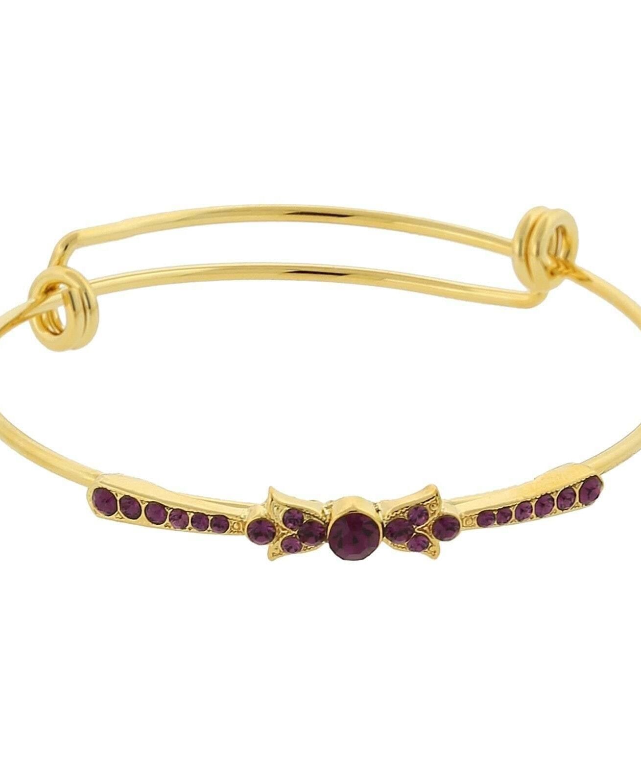 1928 Jewelry Crystal Expandable Wire Bangle Bracelet