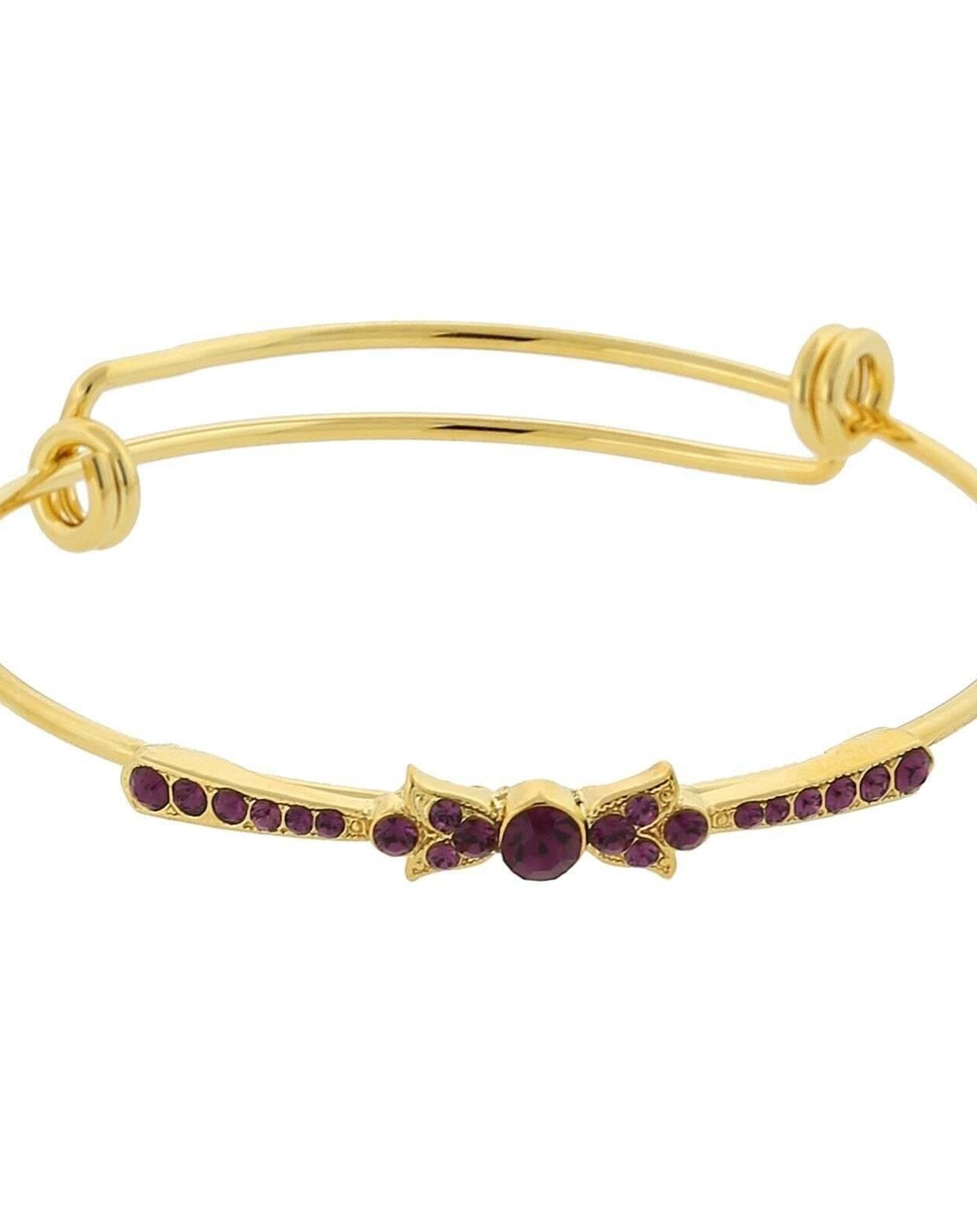 1928 Jewelry Crystal Expandable Wire Bangle Bracelet