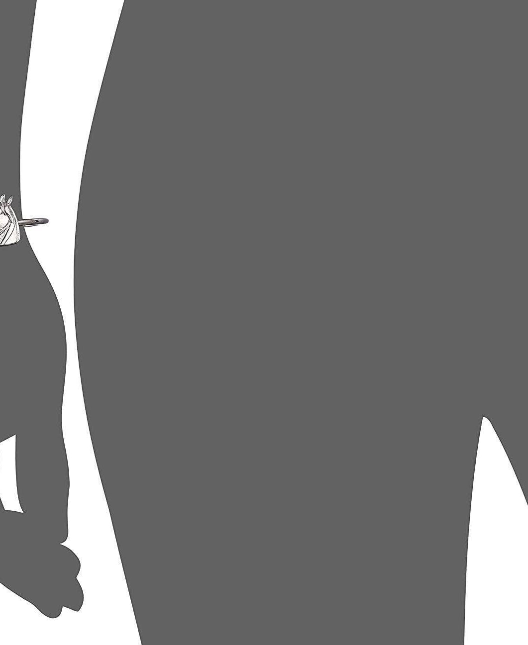 1928 Jewelry Clear Crystal And Horse Accent Hinge Bracelet