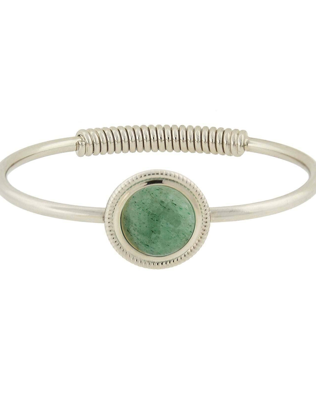 1928 Jewelry Gemstone Spring Hinge Bracelet