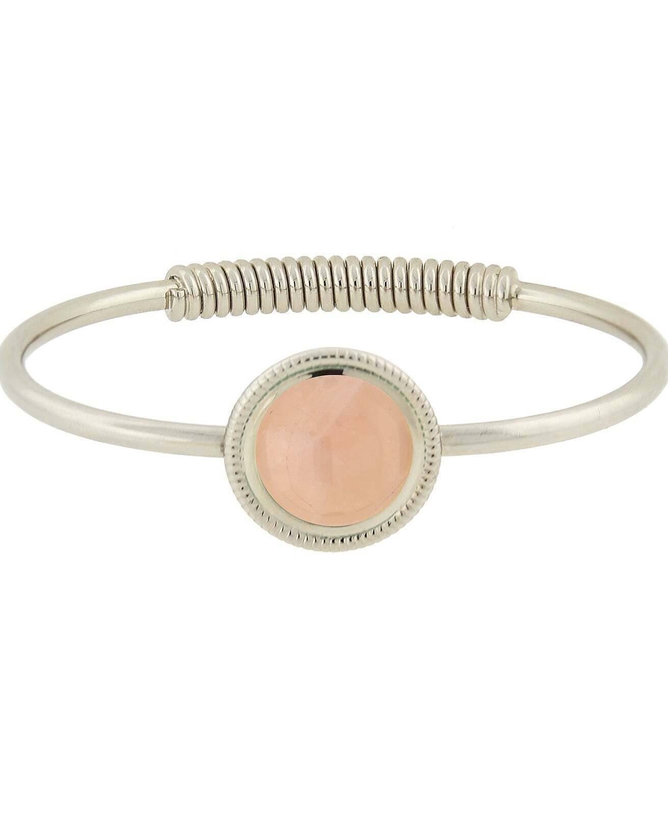 1928 Jewelry Gemstone Spring Hinge Bracelet