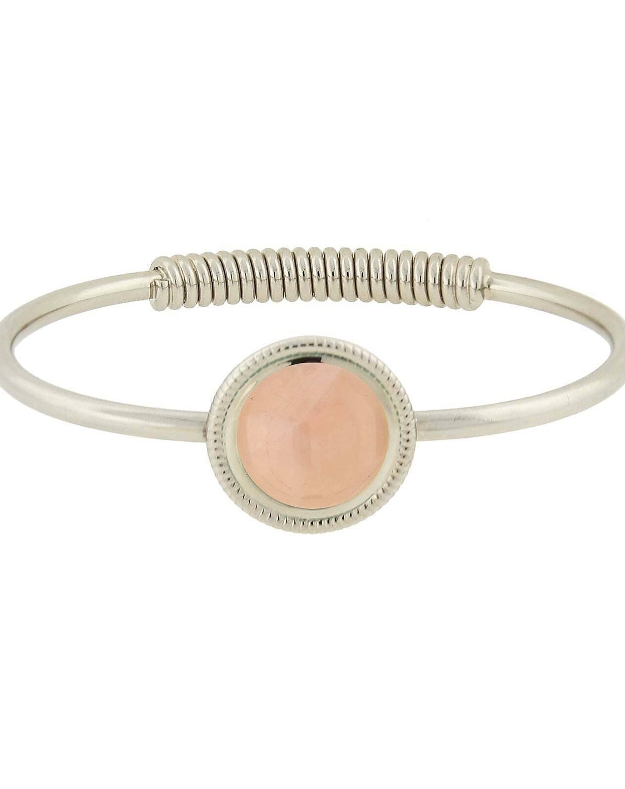 1928 Jewelry Gemstone Spring Hinge Bracelet