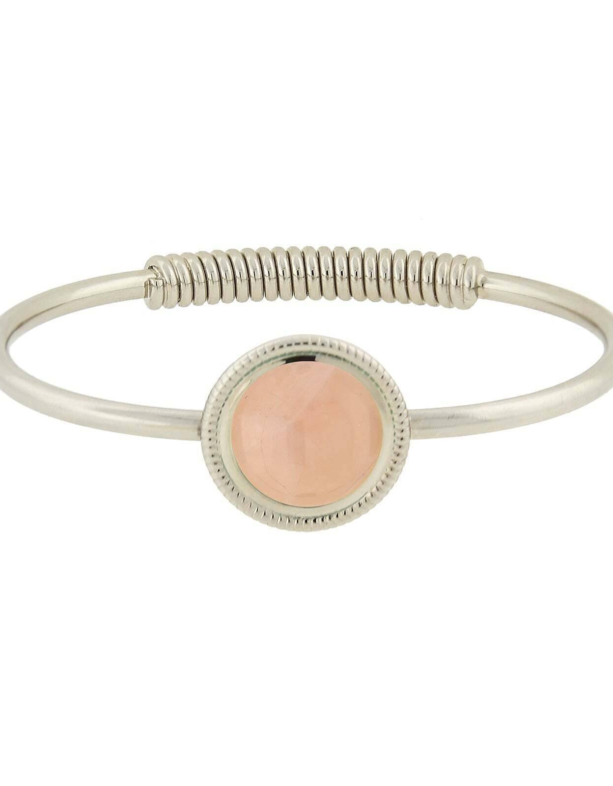 1928 Jewelry Gemstone Spring Hinge Bracelet