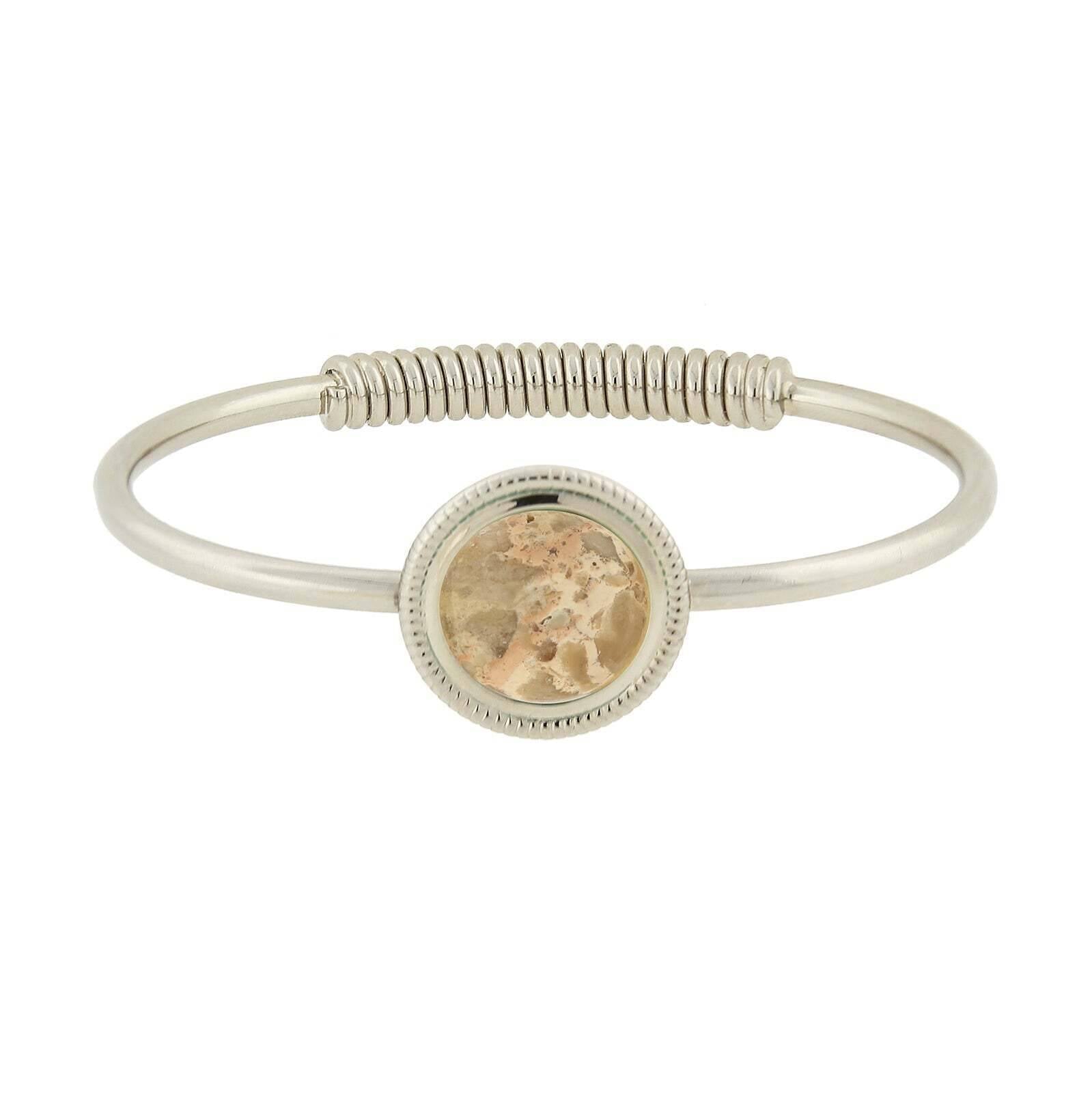 1928 Jewelry Gemstone Spring Hinge Bracelet