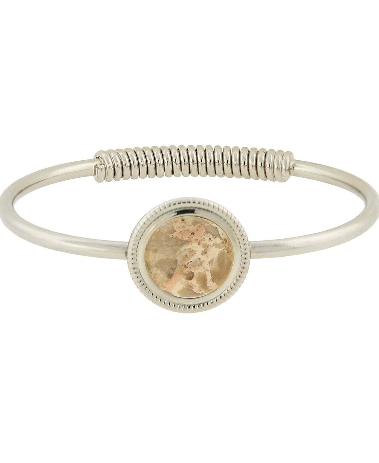 1928 Jewelry Gemstone Spring Hinge Bracelet