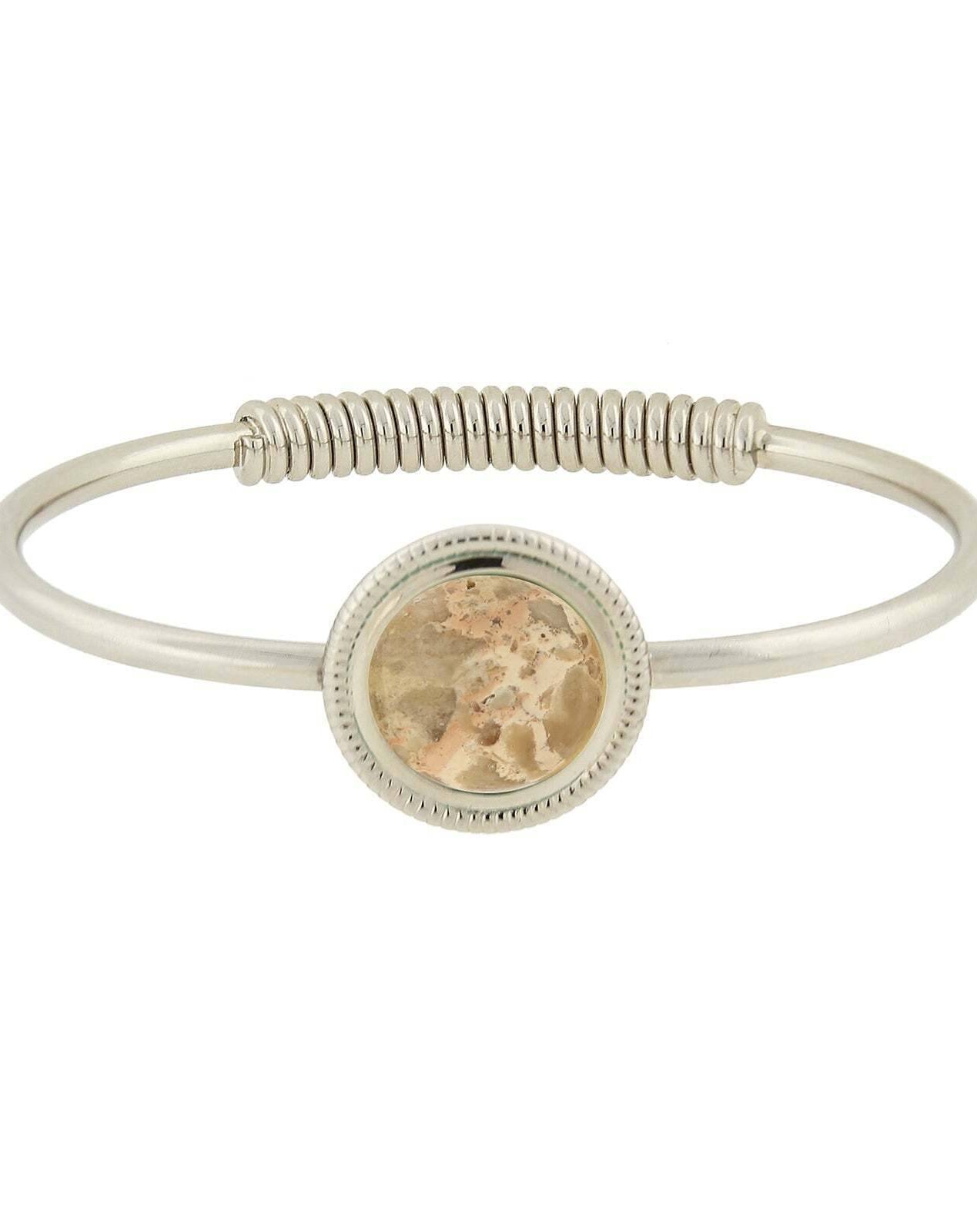 1928 Jewelry Gemstone Spring Hinge Bracelet