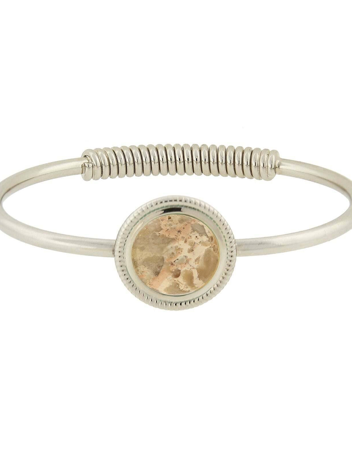 1928 Jewelry Gemstone Spring Hinge Bracelet