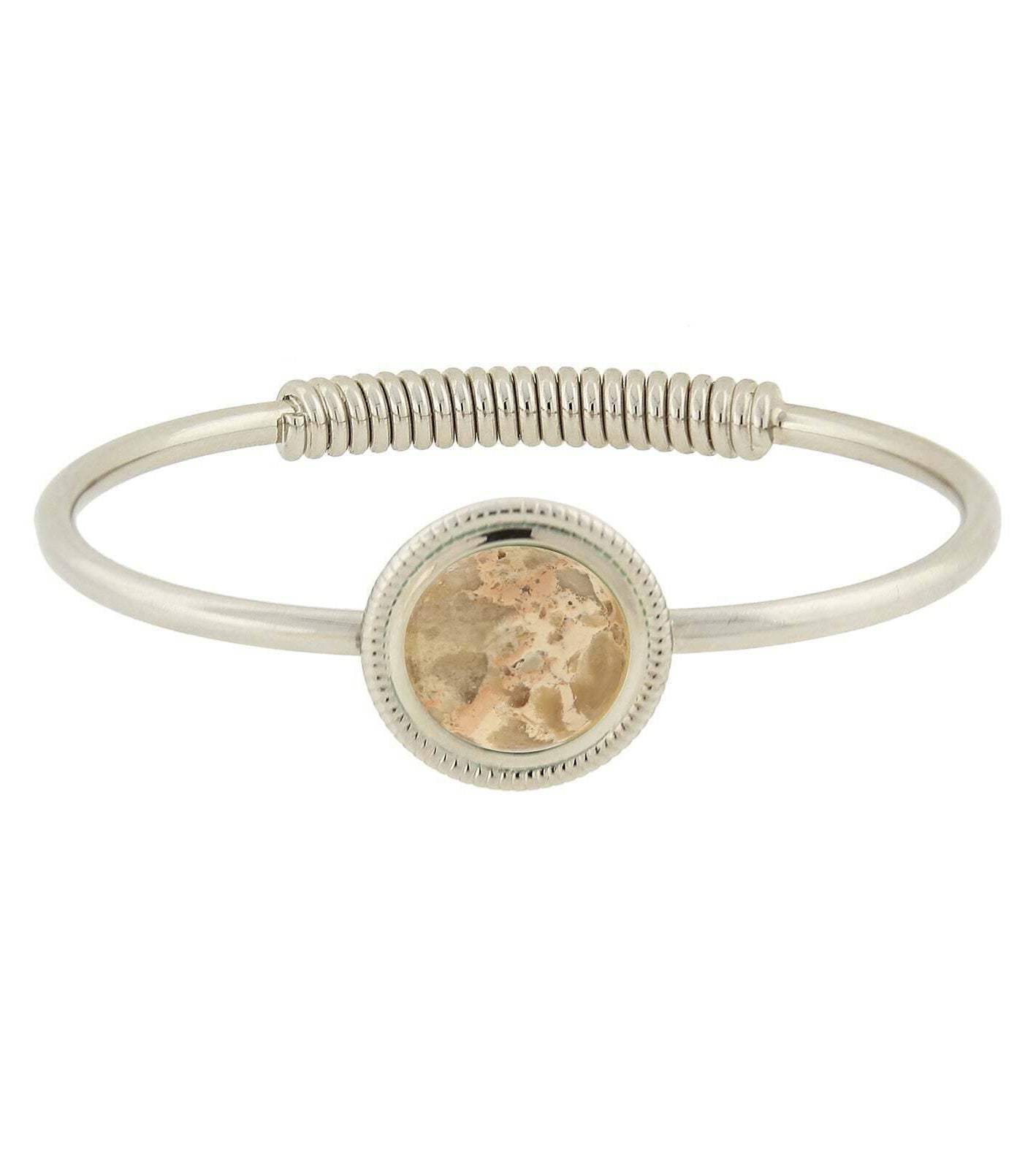 1928 Jewelry Gemstone Spring Hinge Bracelet