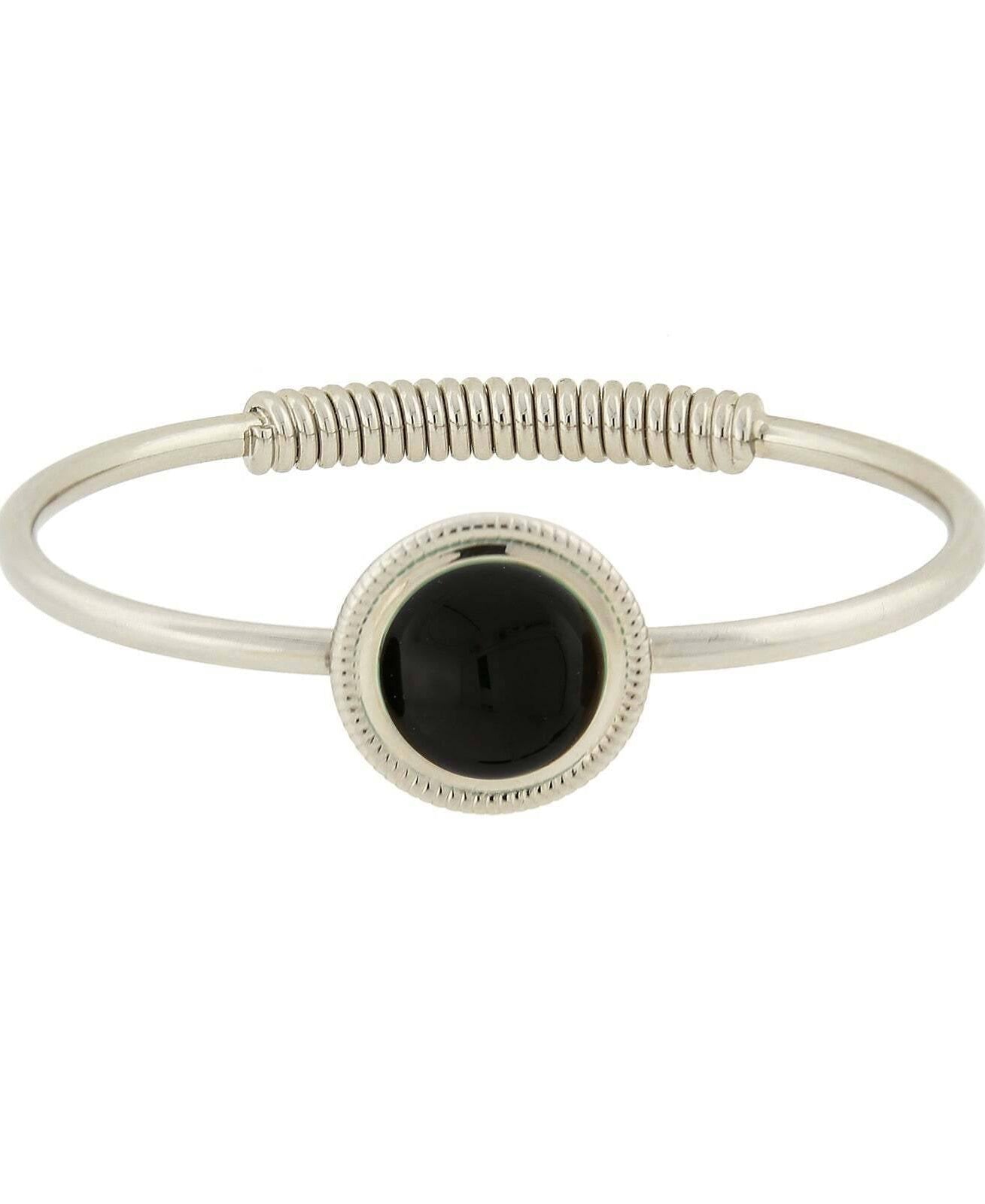 1928 Jewelry Gemstone Spring Hinge Bracelet