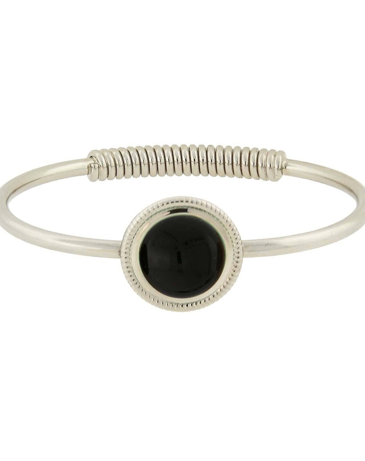 1928 Jewelry Gemstone Spring Hinge Bracelet