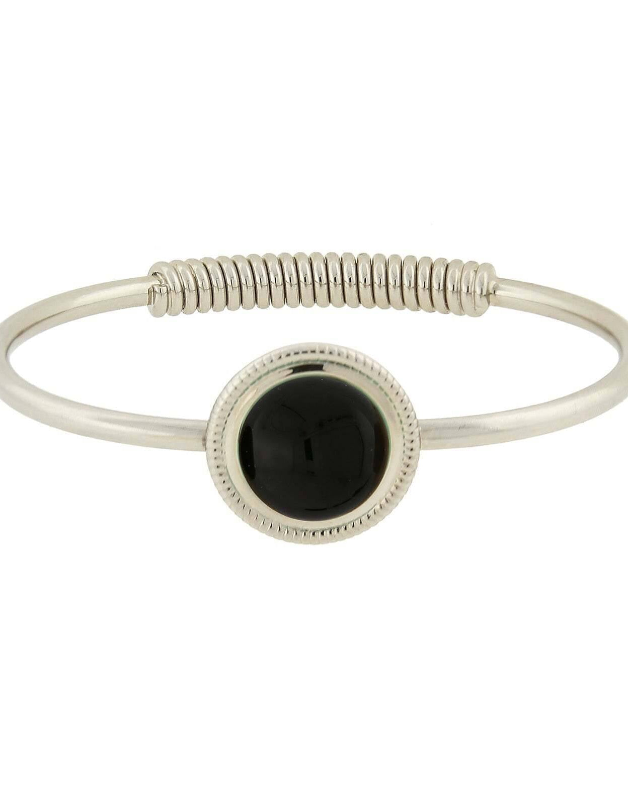 1928 Jewelry Gemstone Spring Hinge Bracelet