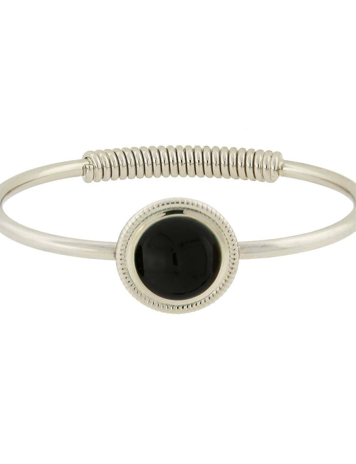 1928 Jewelry Gemstone Spring Hinge Bracelet