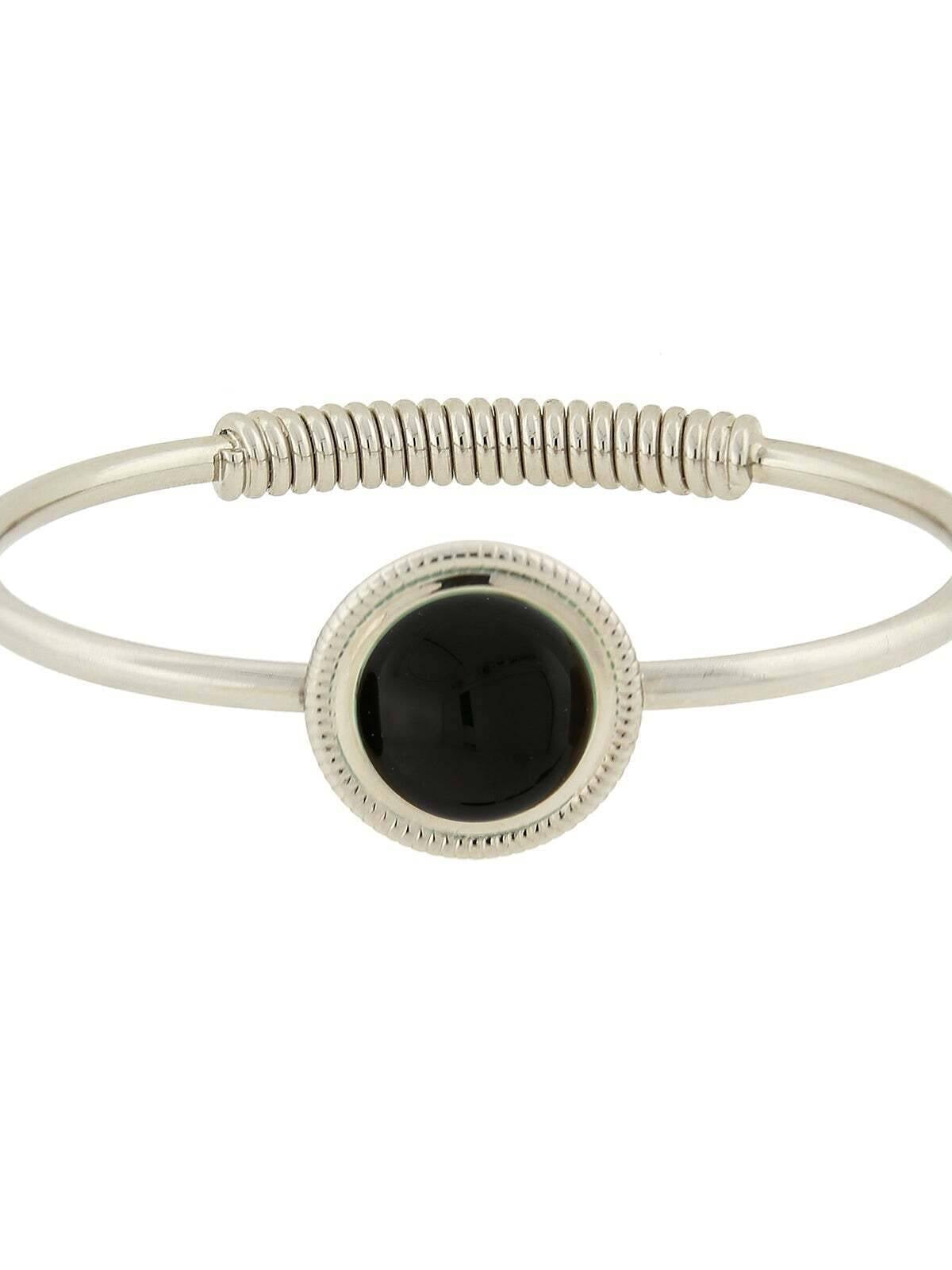 1928 Jewelry Gemstone Spring Hinge Bracelet