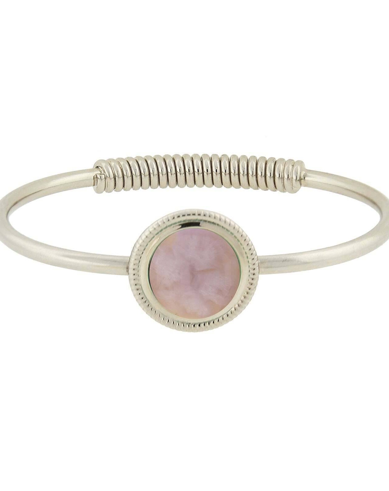 1928 Jewelry Gemstone Spring Hinge Bracelet