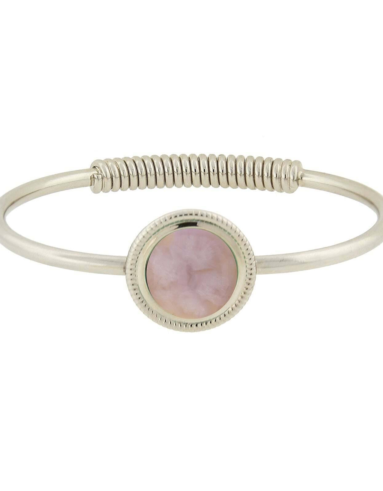 1928 Jewelry Gemstone Spring Hinge Bracelet