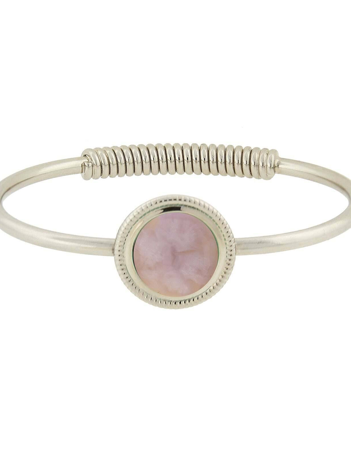 1928 Jewelry Gemstone Spring Hinge Bracelet