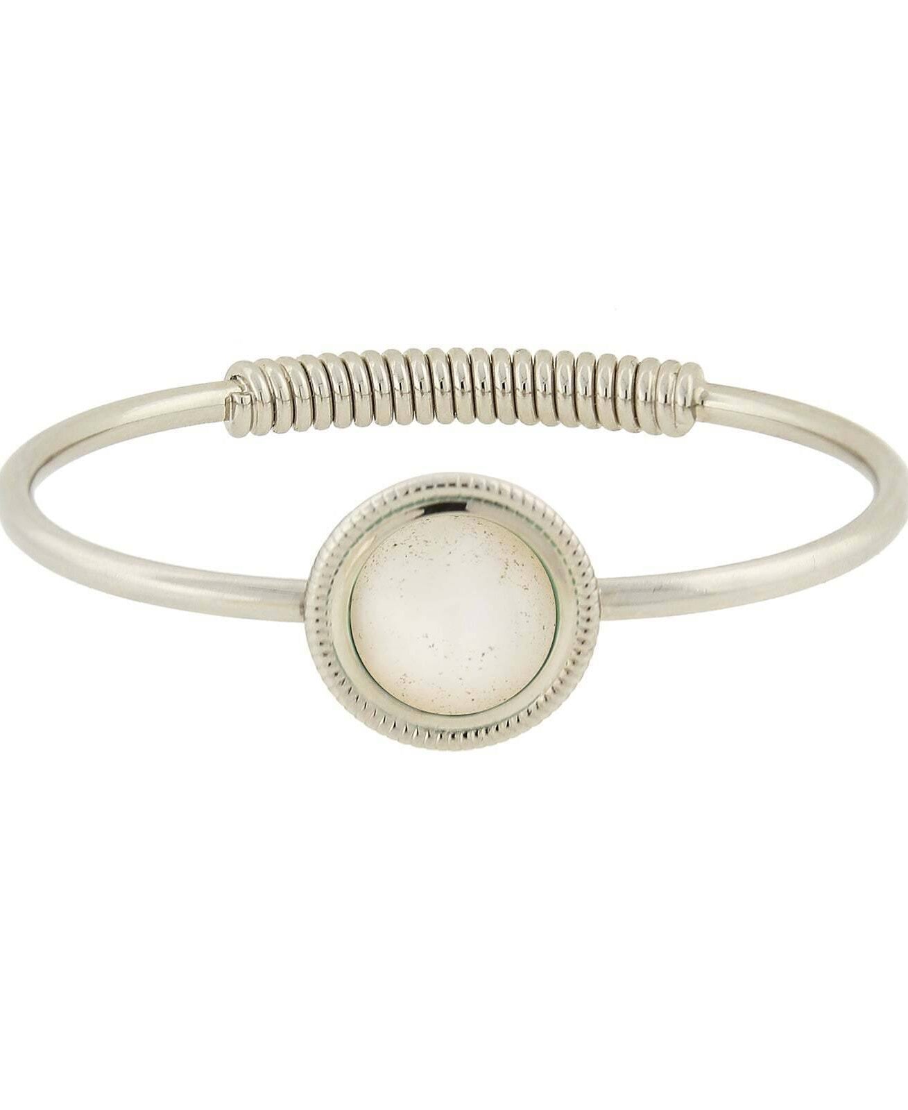 1928 Jewelry Gemstone Spring Hinge Bracelet