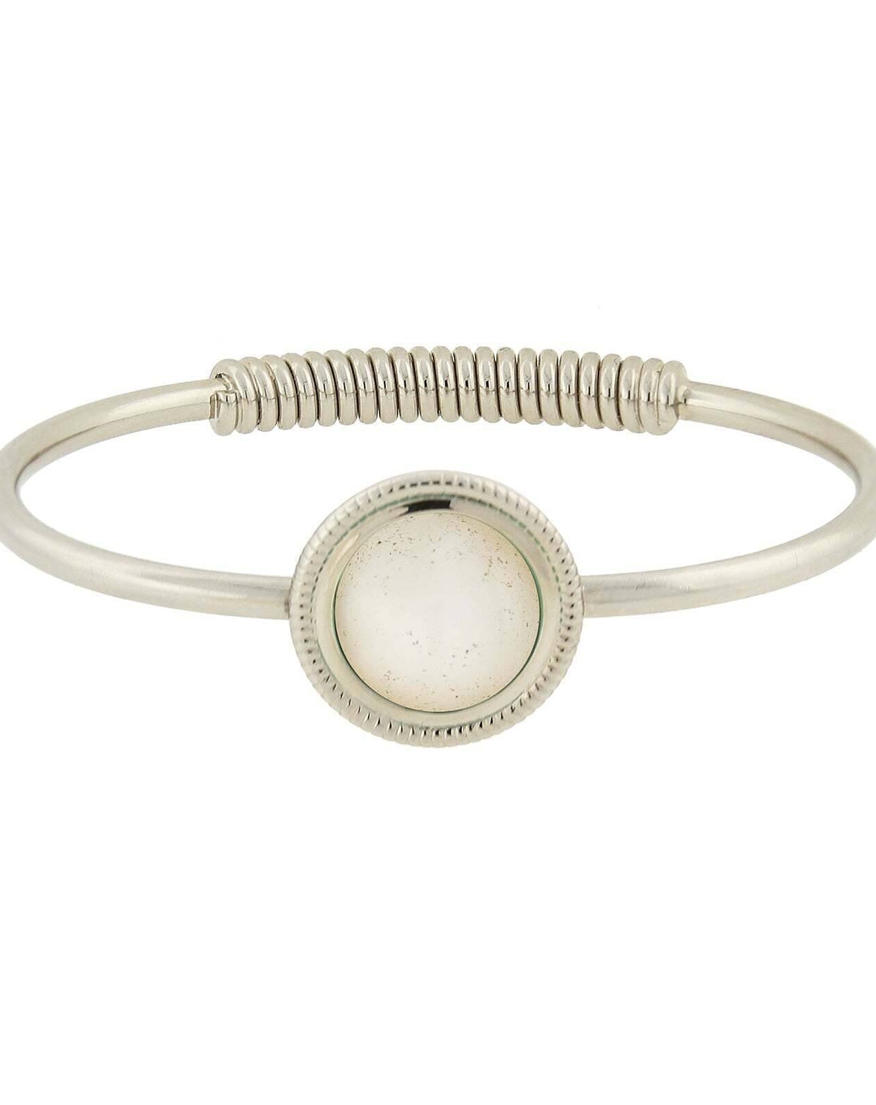 1928 Jewelry Gemstone Spring Hinge Bracelet