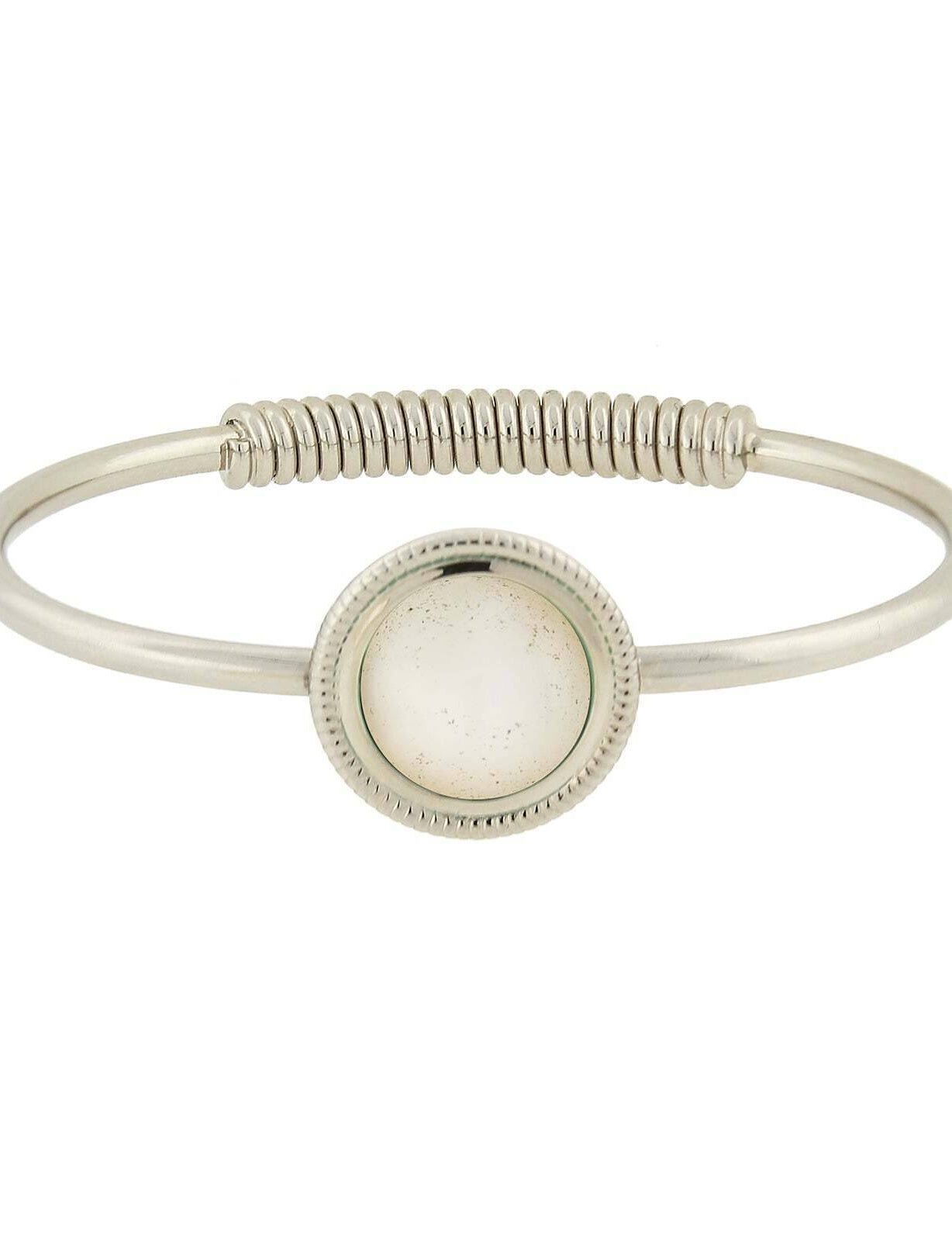 1928 Jewelry Gemstone Spring Hinge Bracelet