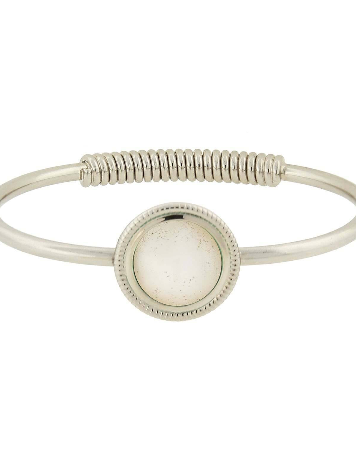 1928 Jewelry Gemstone Spring Hinge Bracelet