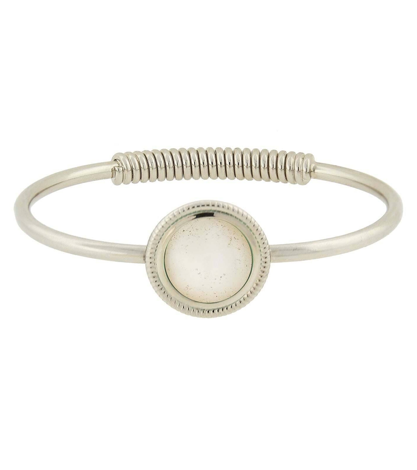 1928 Jewelry Gemstone Spring Hinge Bracelet