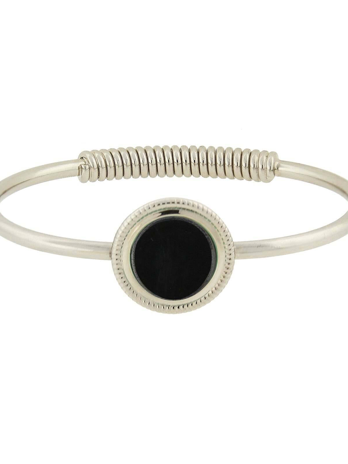 1928 Jewelry Gemstone Spring Hinge Bracelet