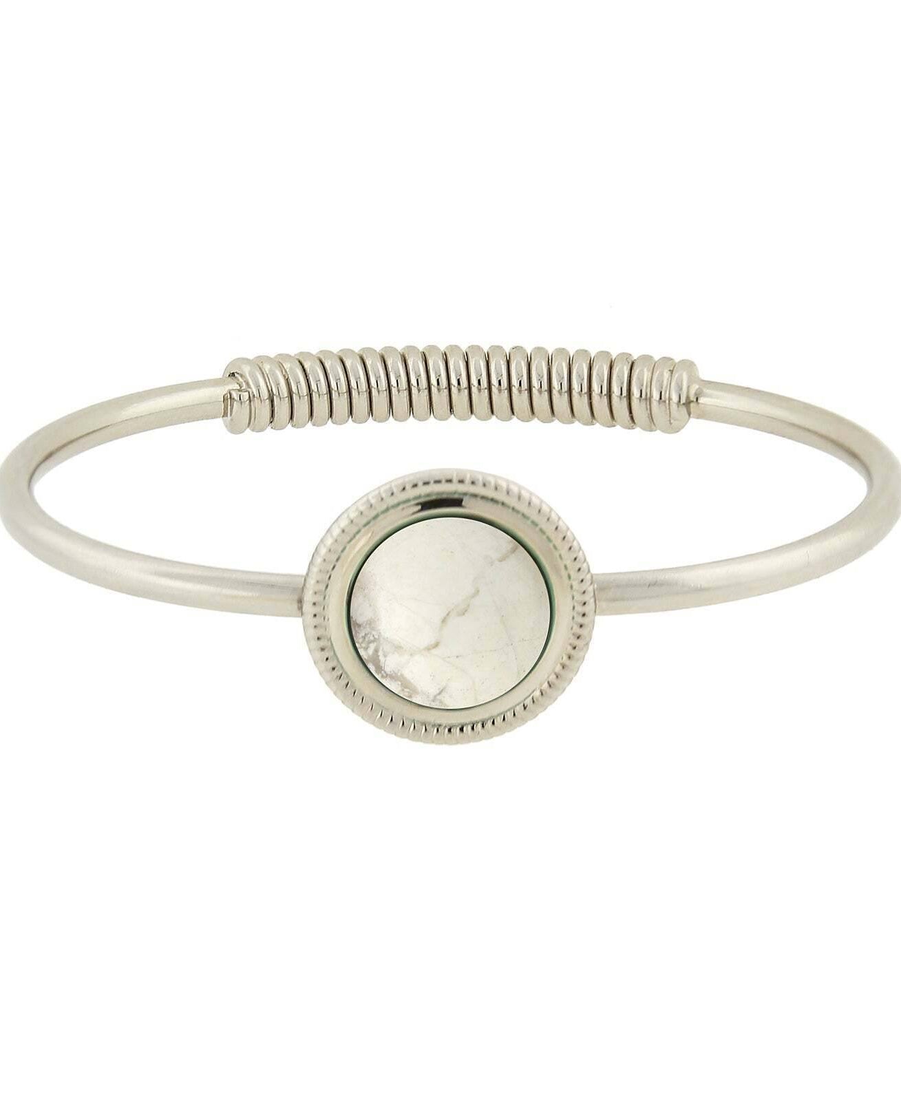 1928 Jewelry Gemstone Spring Hinge Bracelet