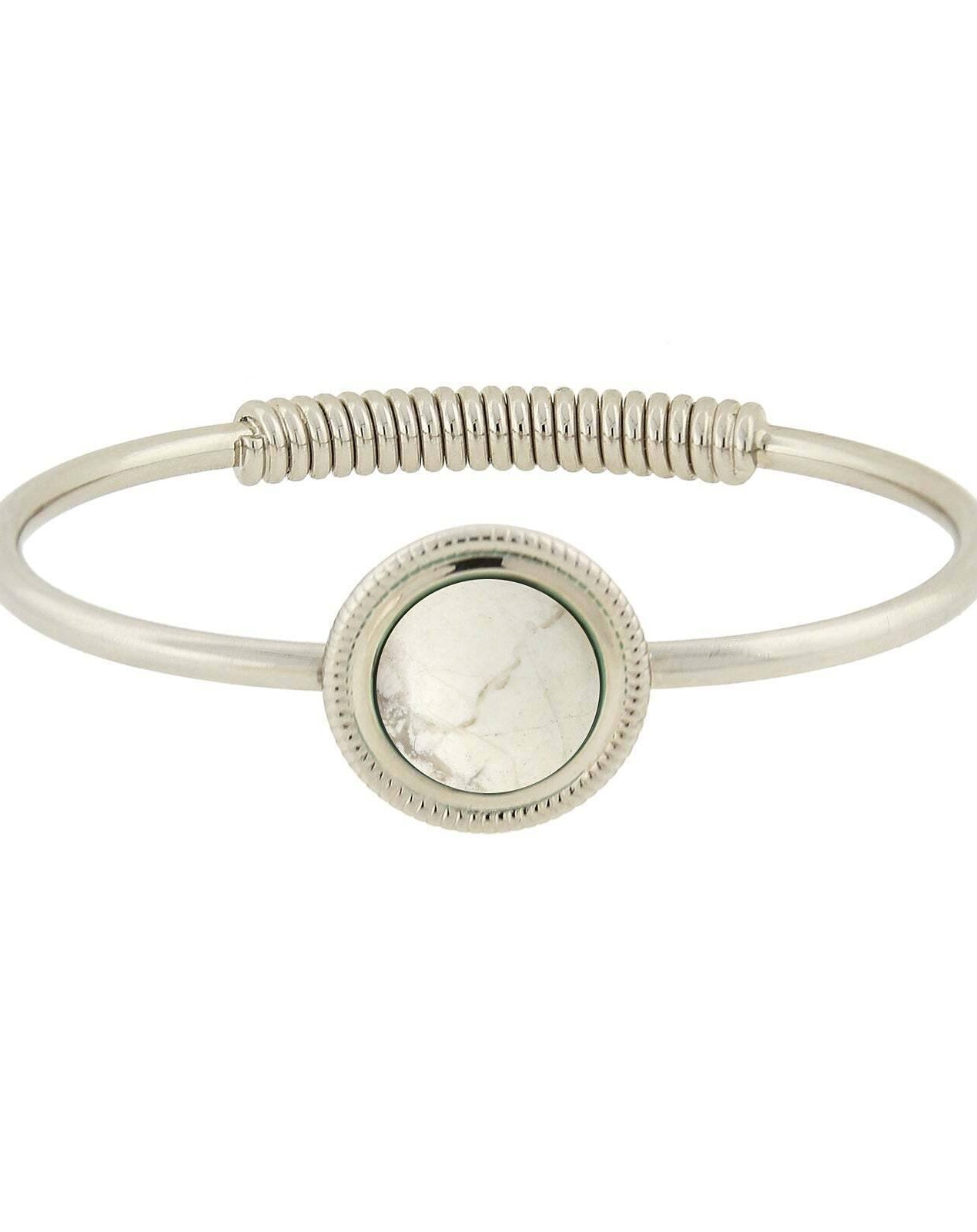 1928 Jewelry Gemstone Spring Hinge Bracelet