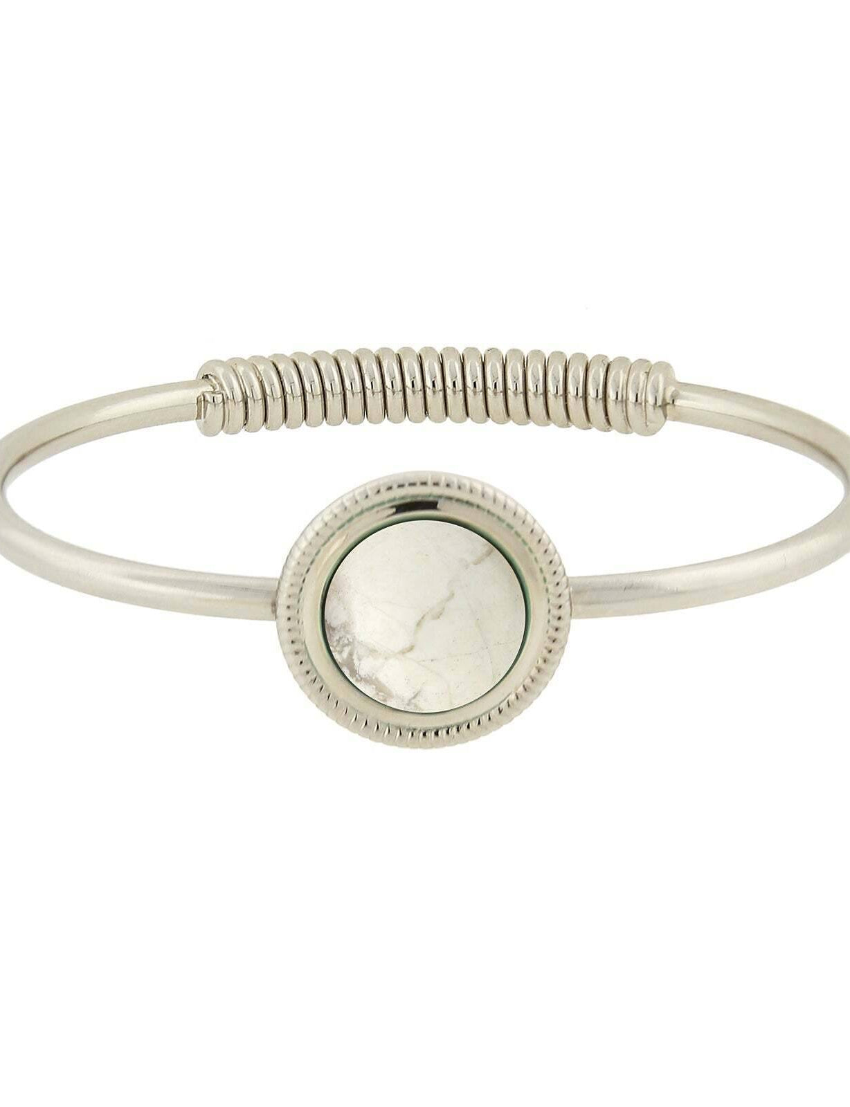 1928 Jewelry Gemstone Spring Hinge Bracelet