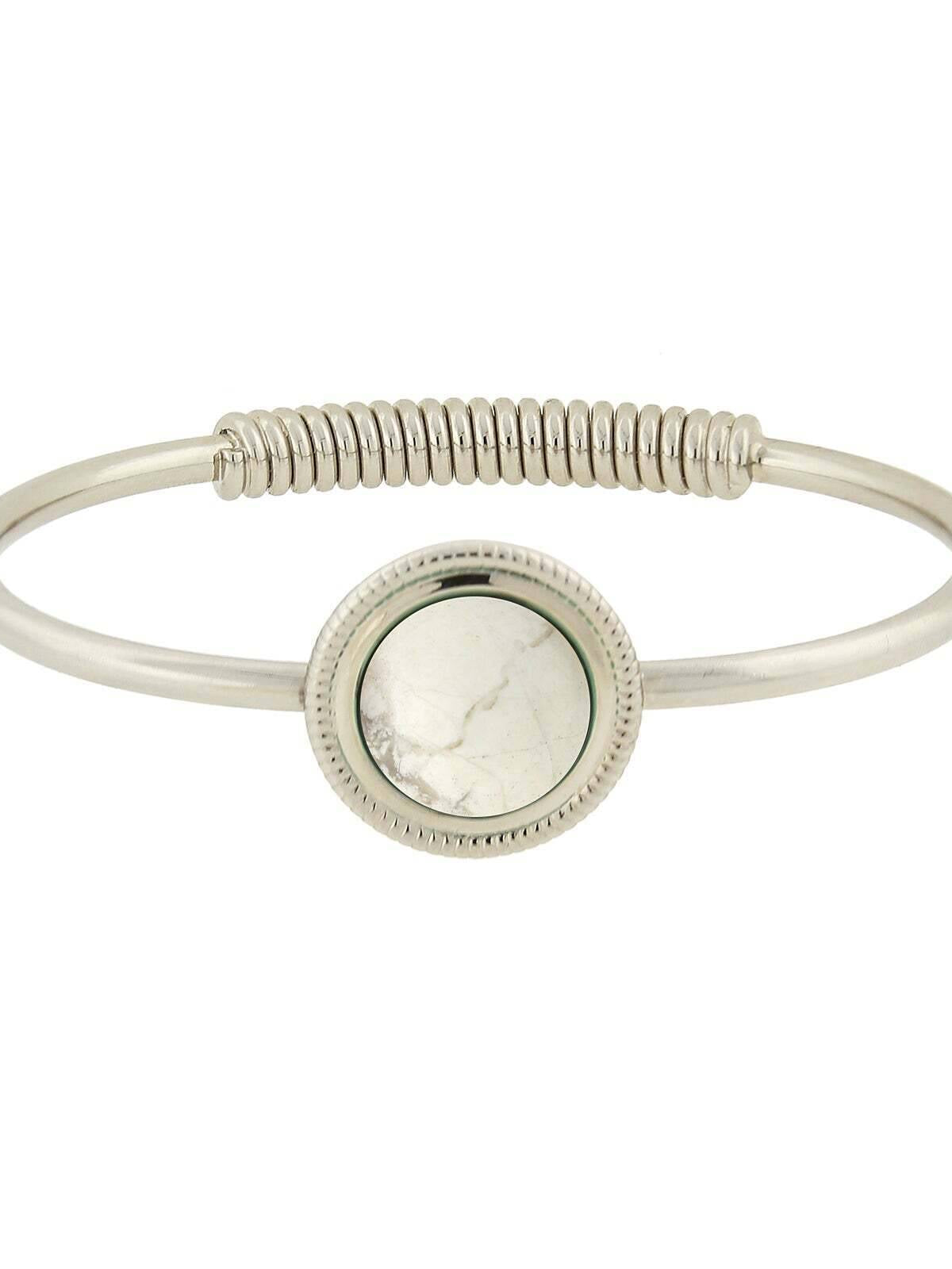 1928 Jewelry Gemstone Spring Hinge Bracelet