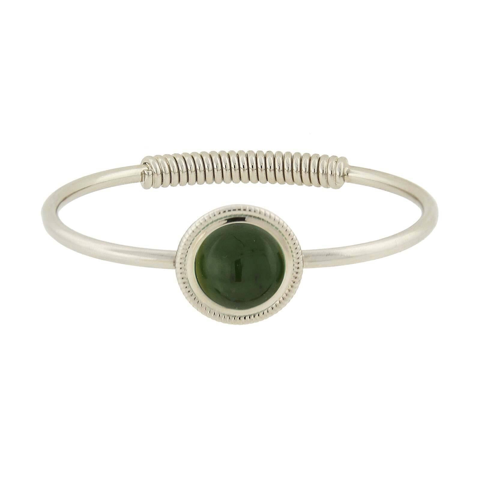 1928 Jewelry Gemstone Spring Hinge Bracelet