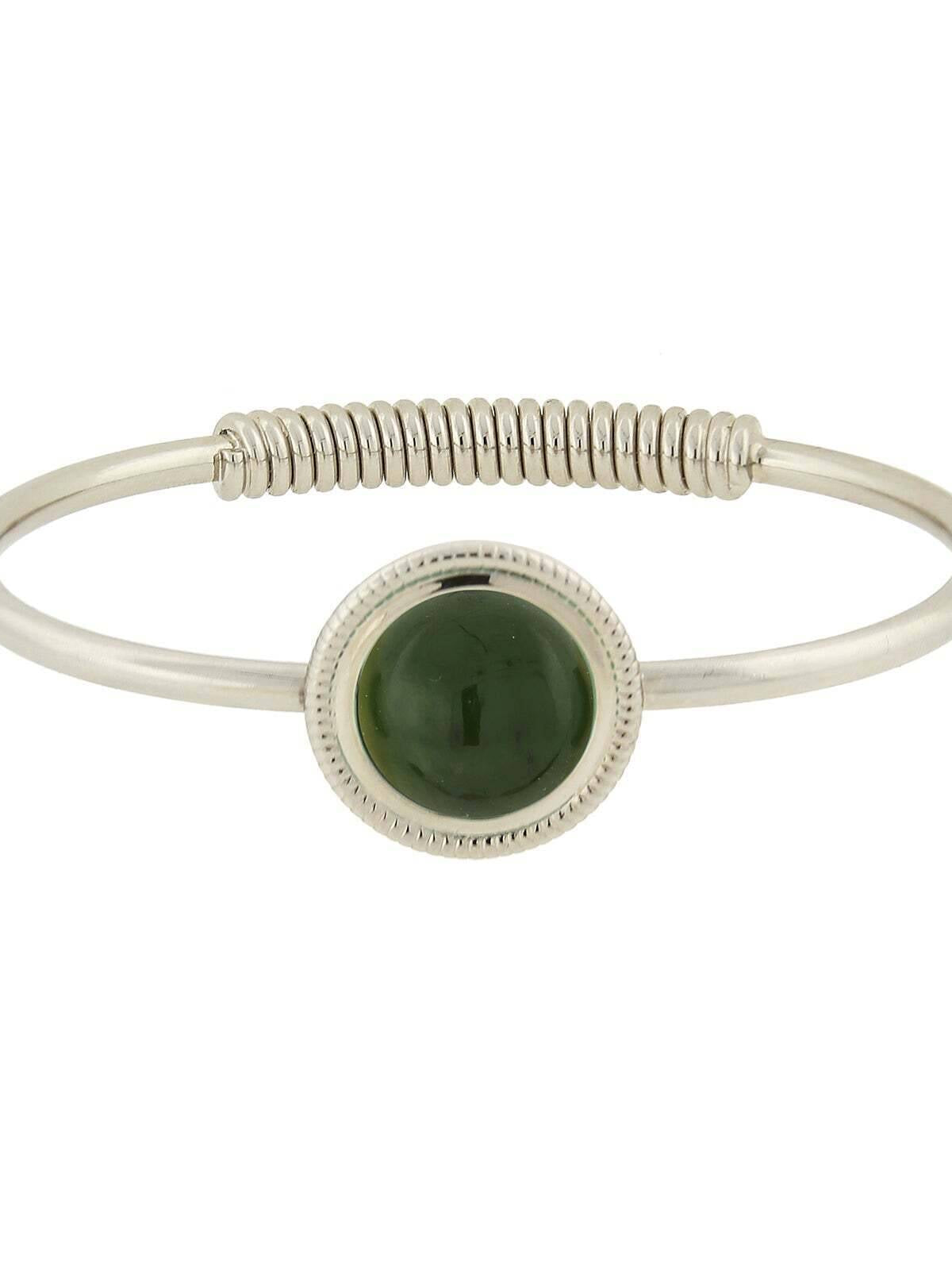 1928 Jewelry Gemstone Spring Hinge Bracelet