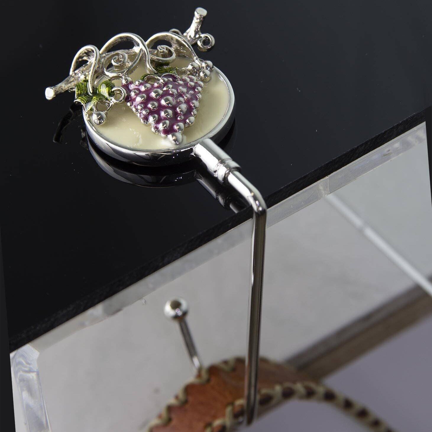 1928 Jewelry Winery Purple Grapes On Vine Purse Holder