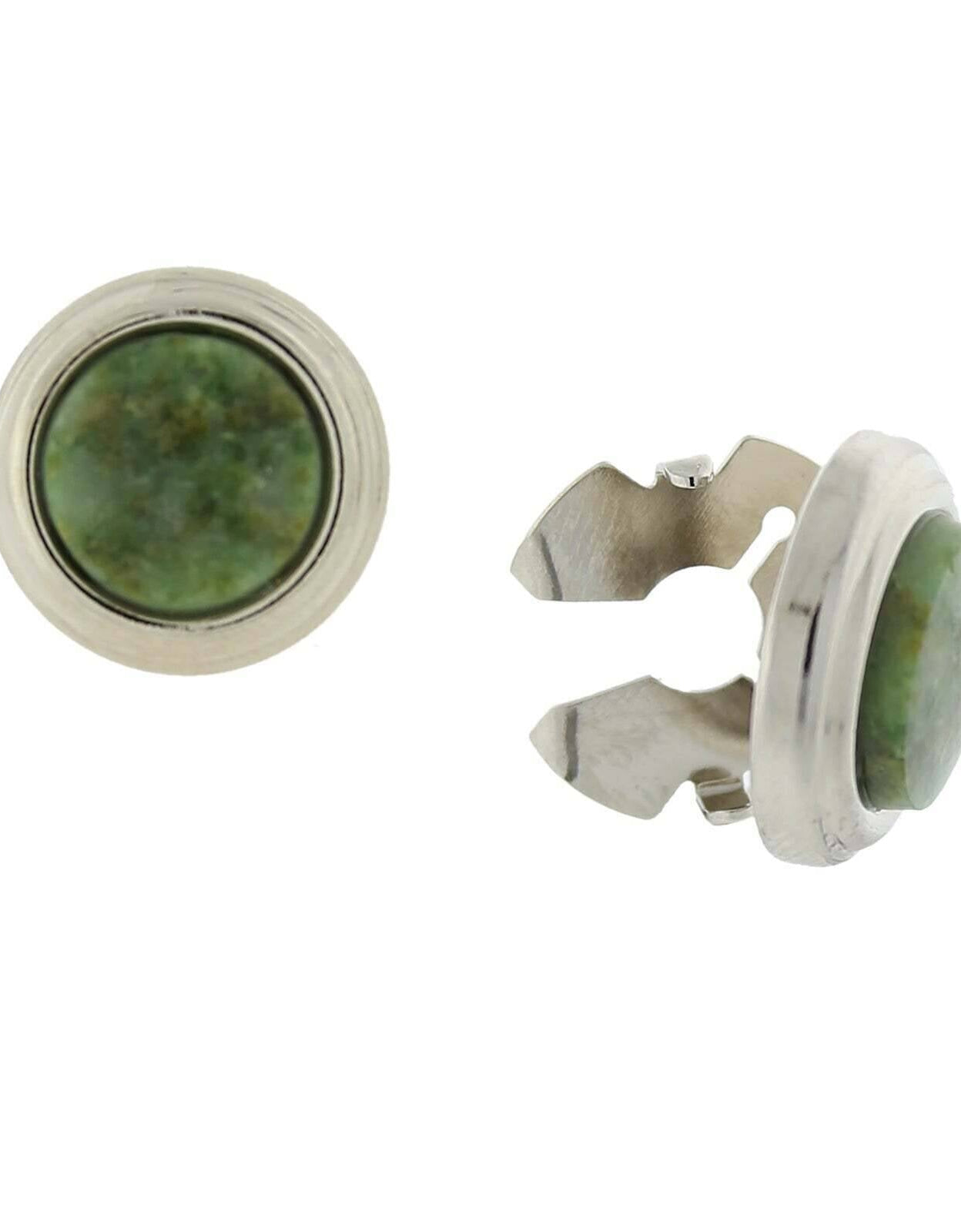 1928 Jewelry CUFF IT!¨ Cufflinks Genuine Gemstone Round Button Covers