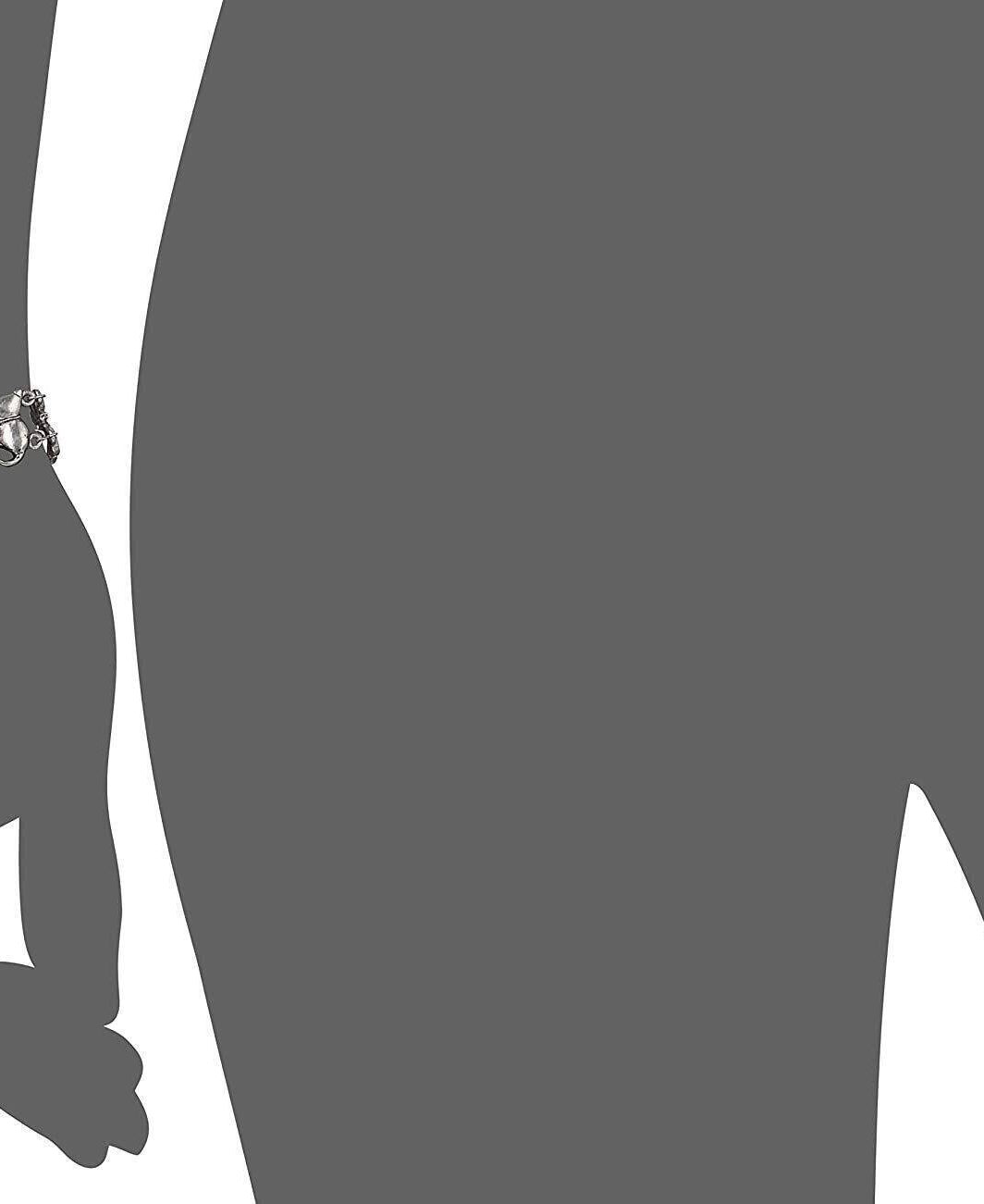 1928 Jewelry Crystal Multi Double Cat Chain Bracelet