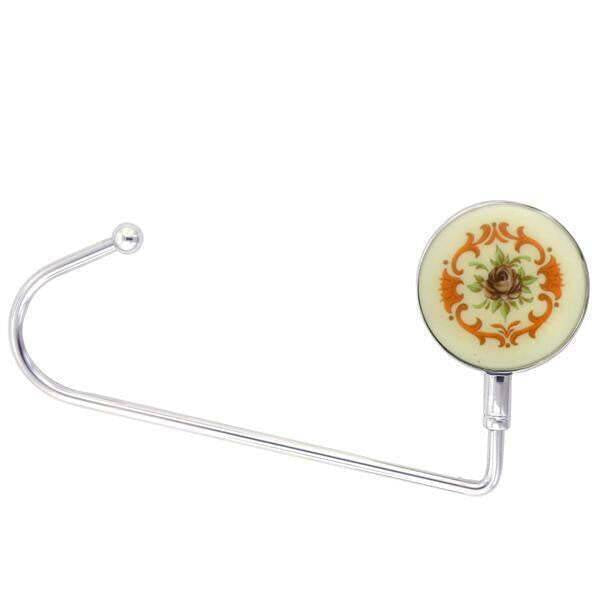 1928 Jewelry Purple Flower Decal Purse Holder