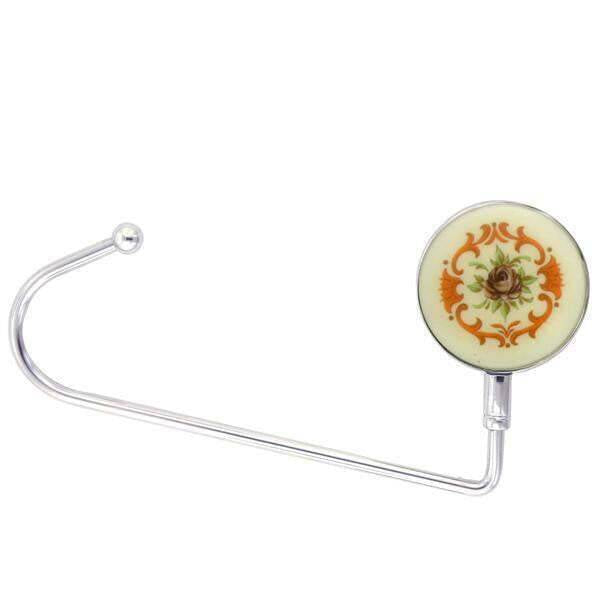 1928 Jewelry Purple Flower Decal Purse Holder